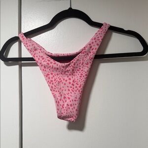 SHEIN Pink Leopard Print Bikini Bottom